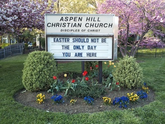 "Easter should not be the only day you are here"