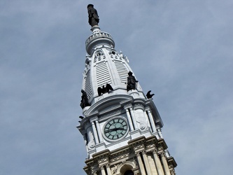 Clock tower on Philadelphia City Hall