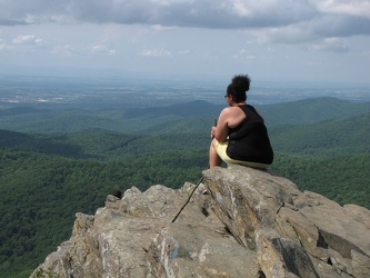 Woman on Humpback Rock