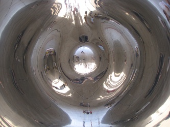 Cloud Gate from beneath