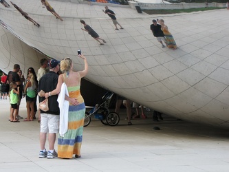 Cloud Gate self portrait