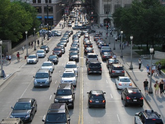 Traffic on East Monroe Street