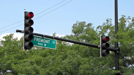 Traffic lights at North Avenue and Fremont Street