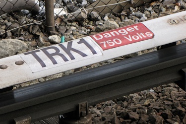 Third rail at Fort Totten station