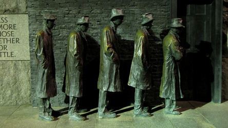 Bread line at FDR Memorial