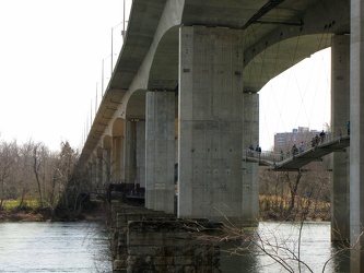 Robert E. Lee Memorial Bridge and Belle Isle pedestrian bridge [02]