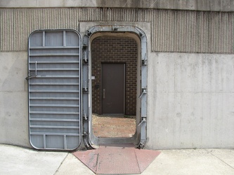 Floodwall door