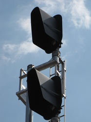 "Darth Vader" railroad signal