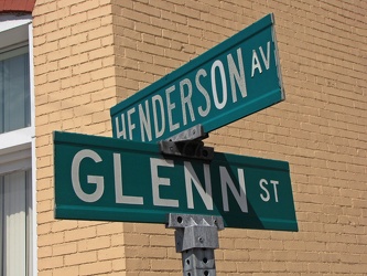 Henderson Avenue and Glenn Street