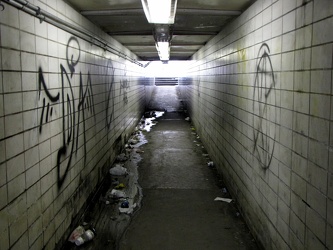 Pedestrian tunnel under Queen City Drive