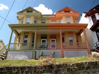 Painted houses on Bedford Street [02]