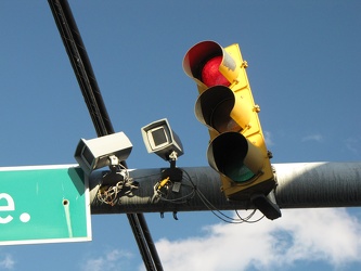 Traffic signal with cameras