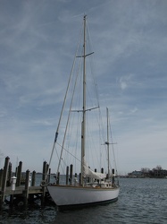 Sailboat in Annapolis Harbor