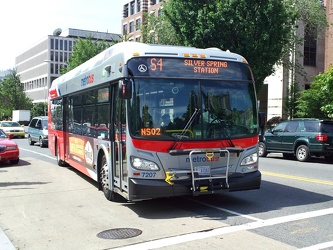 Metrobus 7207 at 16th and P Streets NW