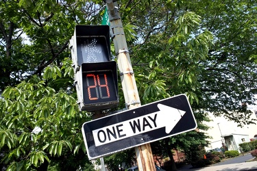 Pedestrian signal at 15th and P Streets NW