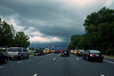 Storm clouds at Georgia Avenue and Norbeck Road