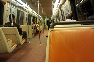 Interior of Washington Metro car 4090