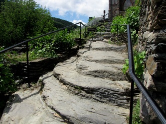 Hand-carved steps