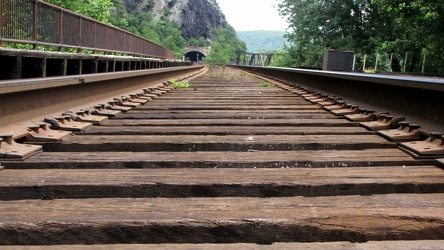 Railroad tracks at Harpers Ferry Amtrak station [04]