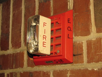 Fire alarm speaker/strobe at Navy Pier