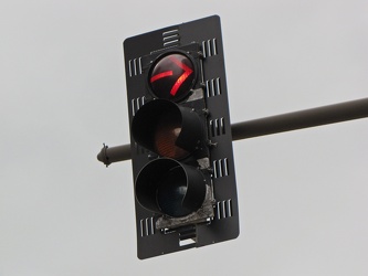 Damaged traffic signal in Evanston, Illinois [02]