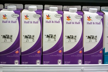 Half & half at Giant Food