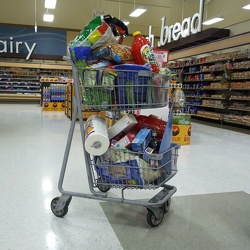 Shopping cart at Weis