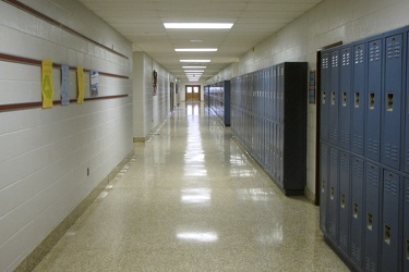 Eighth grade hall at Stuarts Draft Middle School