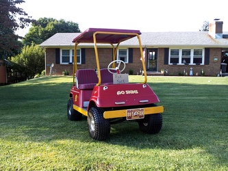 Washington Redskins golf cart