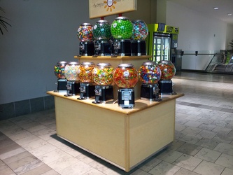 Gumball kiosk at Wheaton Plaza