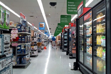 Middle aisle at Walmart on Richmond Highway