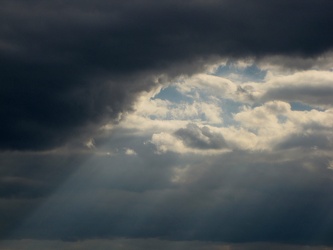 Sunlight through the clouds