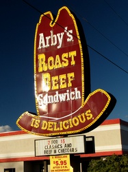 Vintage Arby's Big Hat sign in Roanoke, Virginia [03]