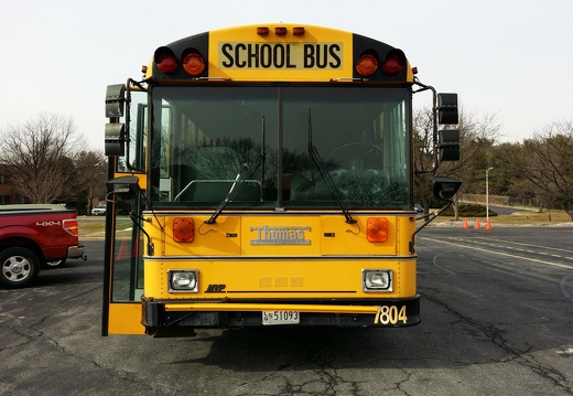 Montgomery County school bus 7804, February 4, 2014