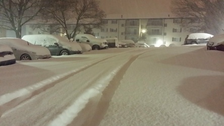 Snowfall in Aspen Hill, Maryland