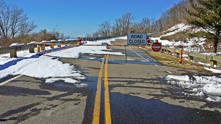 Skyline Drive barricade