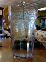 Beverage glass at El Gran Puerto