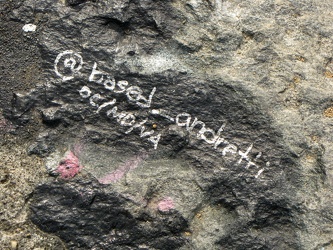 Twitter handle on the Aqueduct Bridge stub