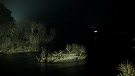 Abandoned bridge pier at Harpers Ferry, at night [03]