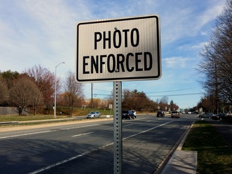 "PHOTO ENFORCED" sign