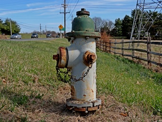 Fire hydrant along Olney Laytonsville Road