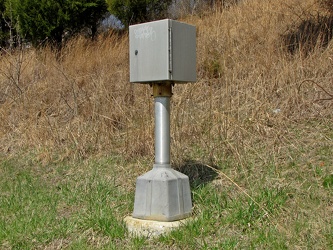 Traffic signal communication splicing box along Great Seneca Highway [01]