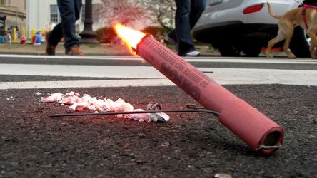 Road flare on Maine Avenue SW [02]