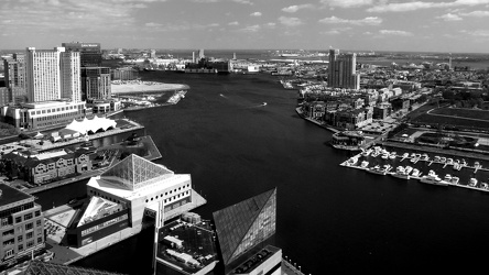 View from the Baltimore World Trade Center, facing southeast