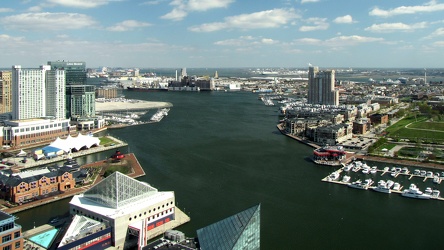 View from the Baltimore World Trade Center, facing southeast