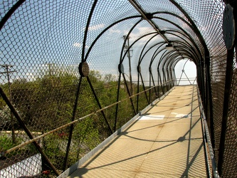 Pedestrian bridge over railroad tracks [06]