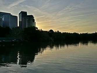 Rosslyn skyline at sunset