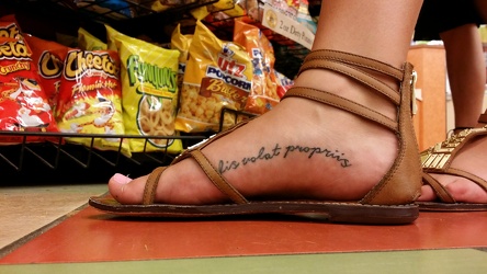 Foot arch tattoo