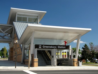 Entrance to Greensboro station