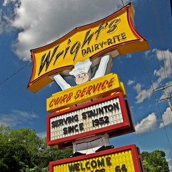 Wright's Dairy-Rite sign